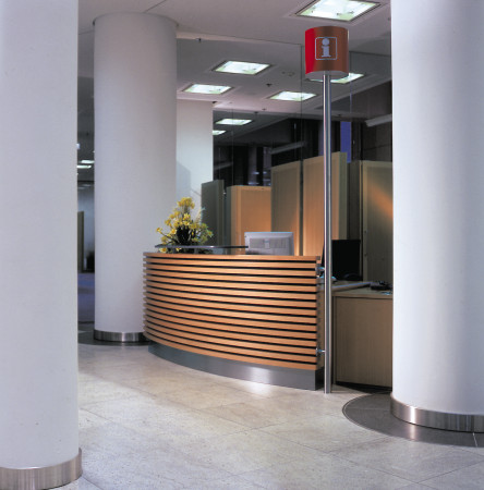 Servicebereich mit runder Formsprache